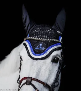 Bonnet Noir, 4 Cordes Bleu Roi & Blanc