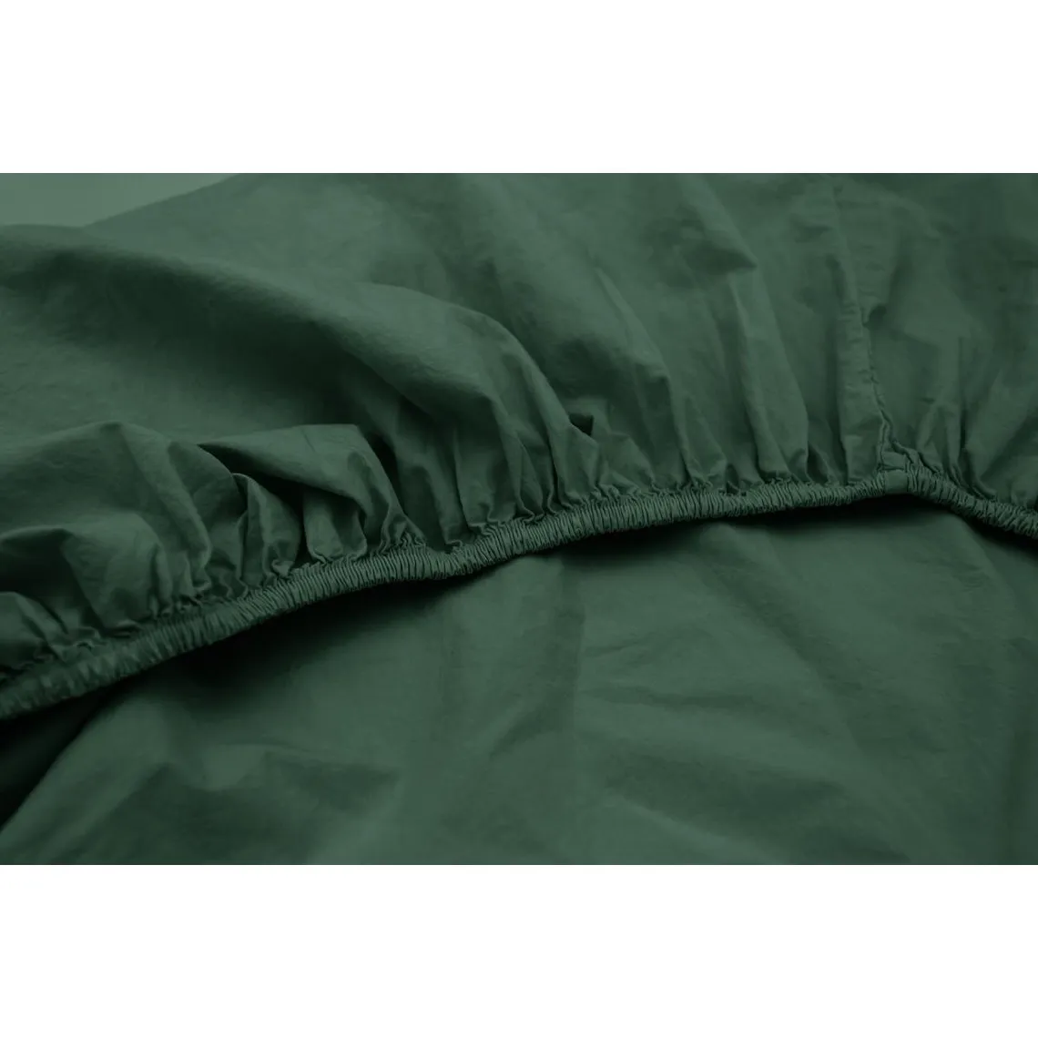 Les classiques - Drap-housse en satin de coton - vert | 3 Suisses