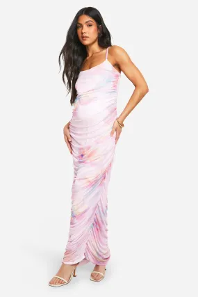 Maternité - Robe de grossesse longue fleurie