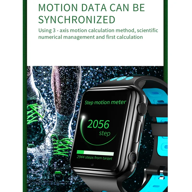 Montre Téléphone Android 4G 1.54” 1+8Go WiFi Noire Rose