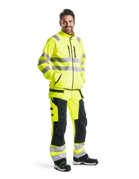 Pantalon Artisan Softshell haute visibilité Jaune fluo/Noir | 156725173399 - Blaklader